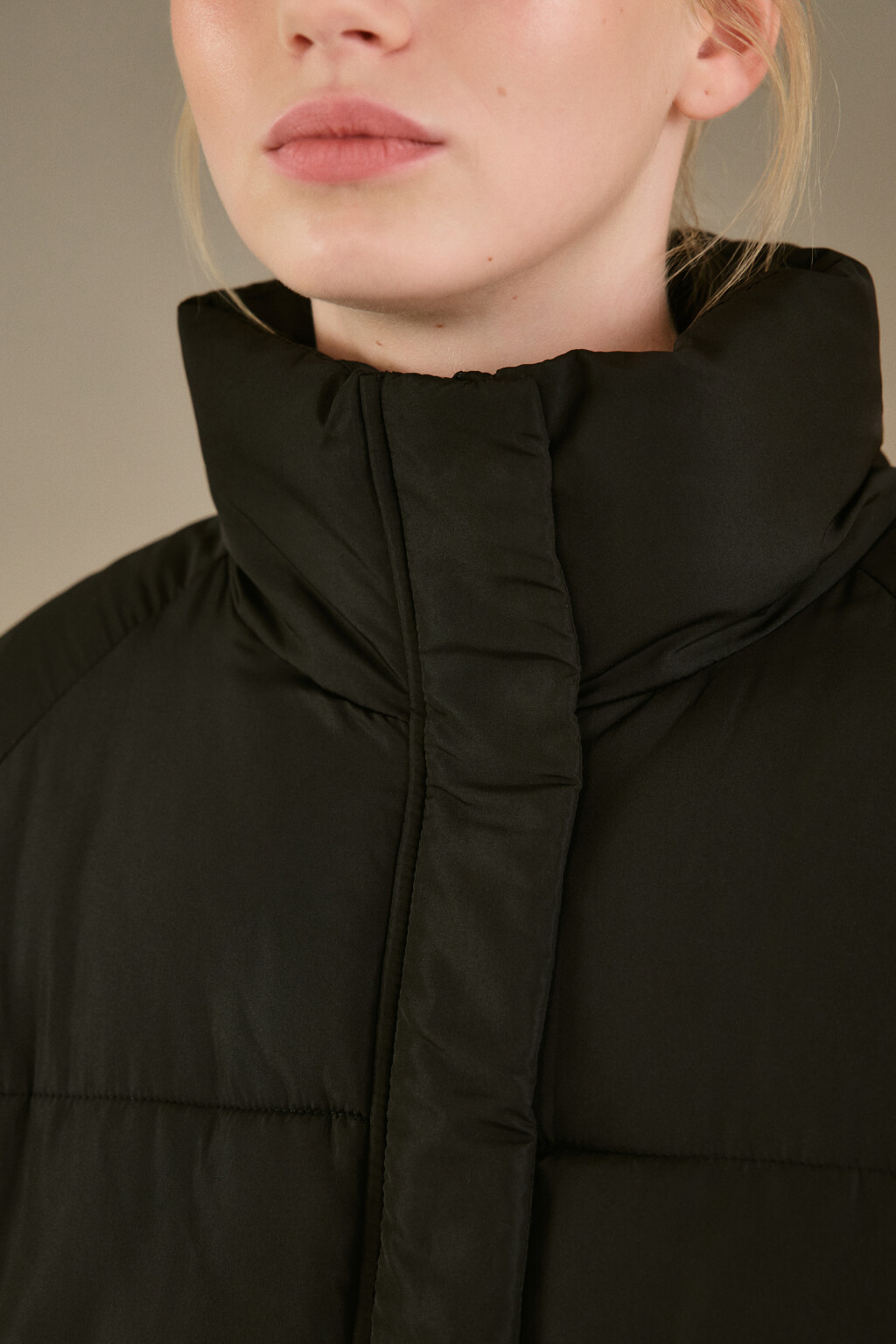 Куртка стеганая с воротником-стойкой - цвет черный - 5