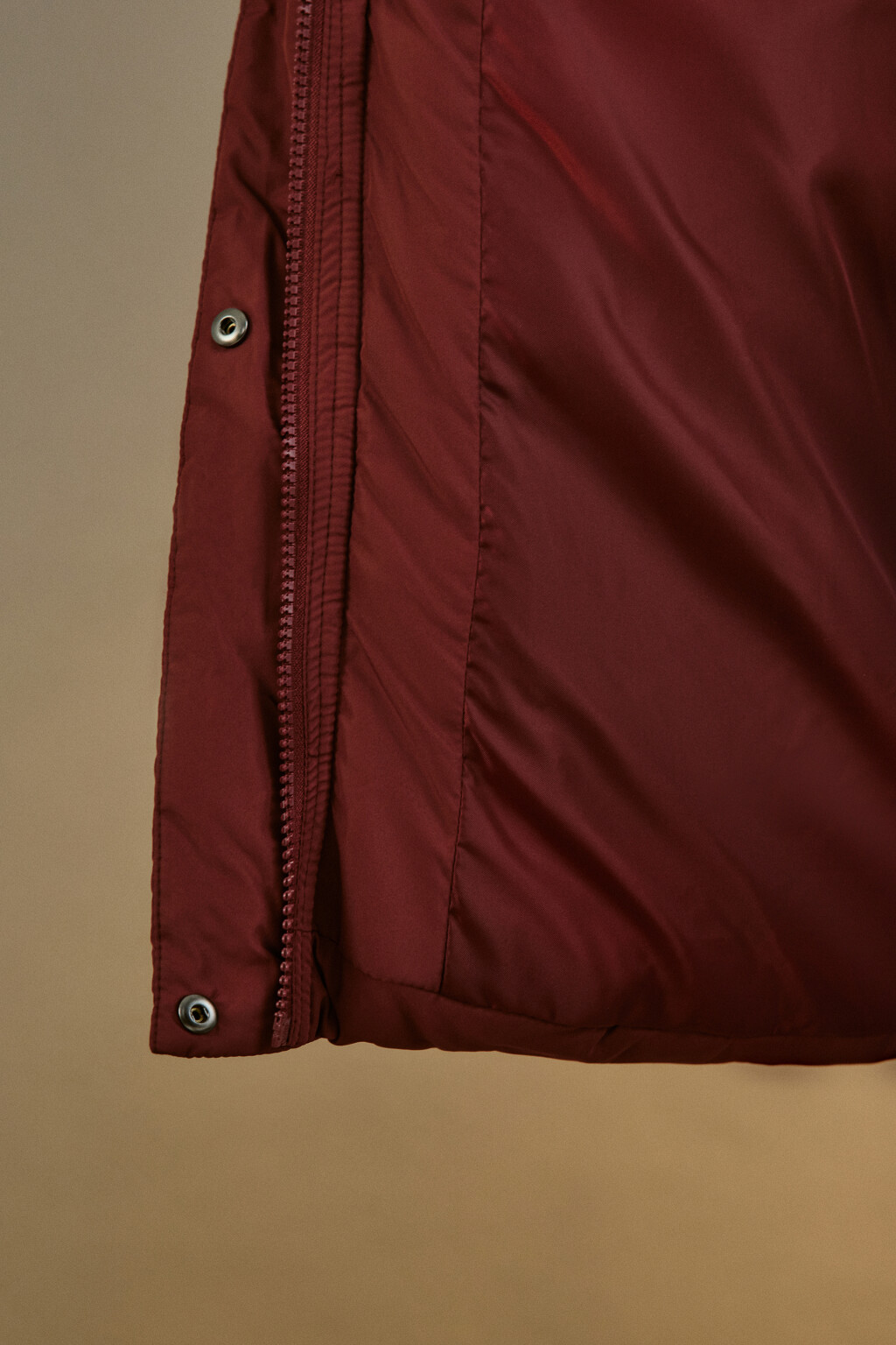 Куртка стеганая с воротником-стойкой - цвет бордовый - 8