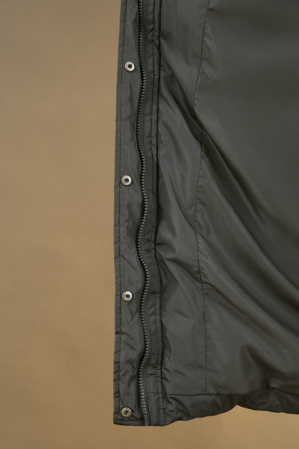 Пальто стеганое с капюшоном - цвет серый - 7