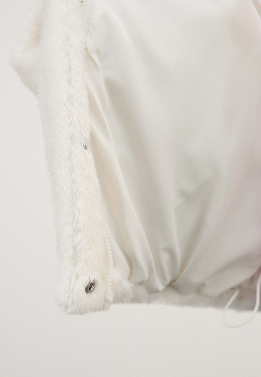 Куртка стеганая с меховой фактурой - цвет молочный - 8