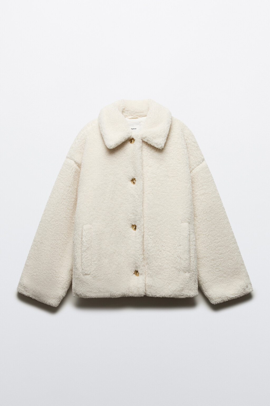 Куртка из искусственного меха - цвет молочный - 8