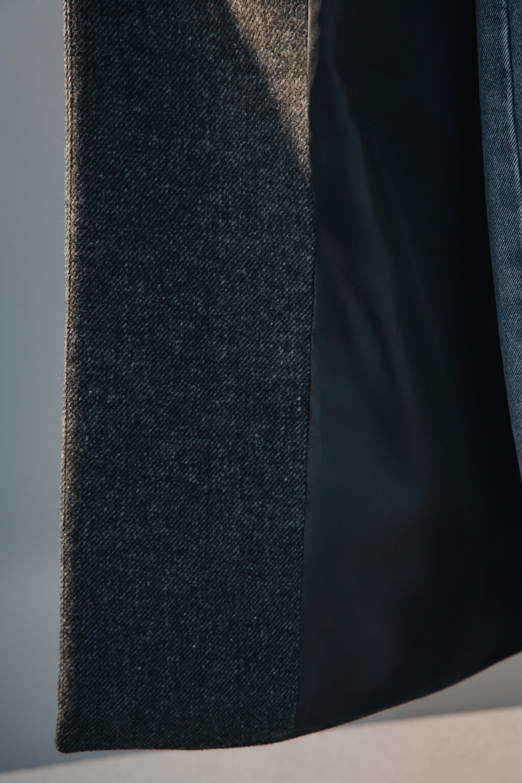 Пальто драповое с подкладкой - цвет серый - 8