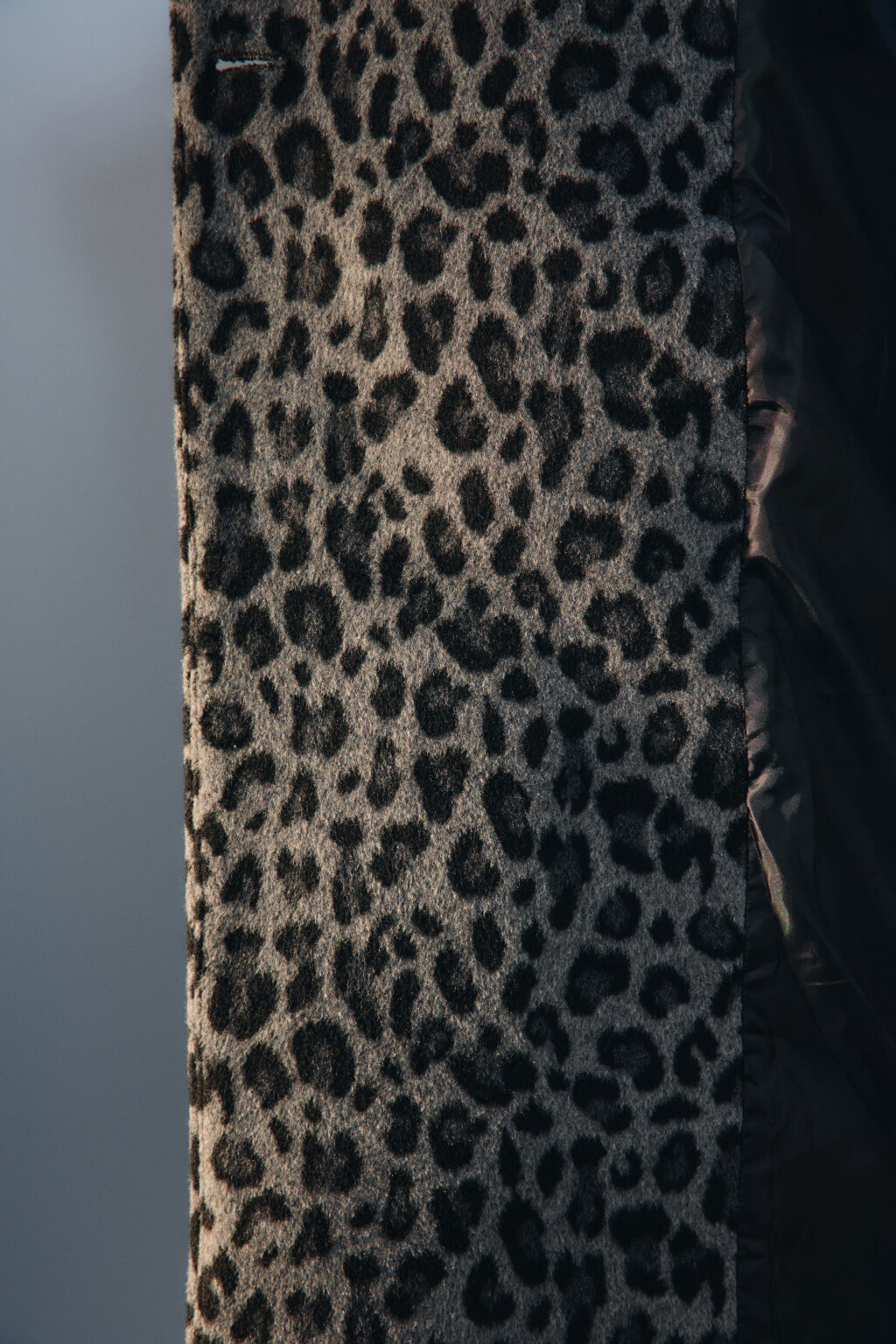 Пальто драповое с леопардовым принтом - цвет мультиколор - 8