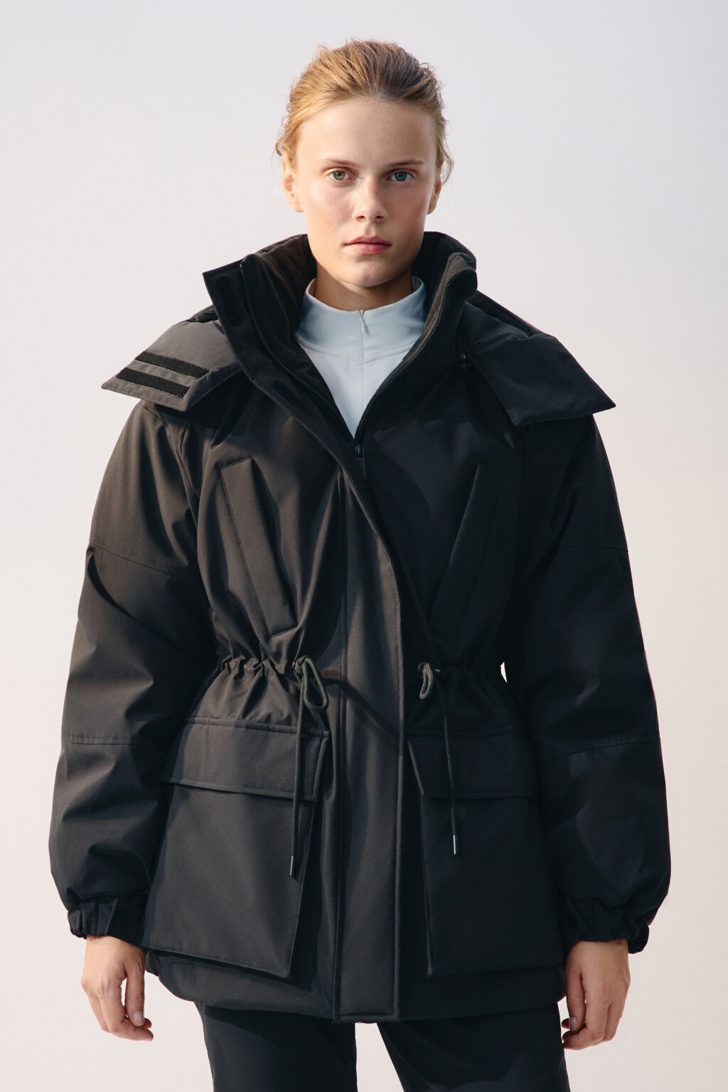 Куртка-парка горнолыжная с капюшоном - цвет черный - 3