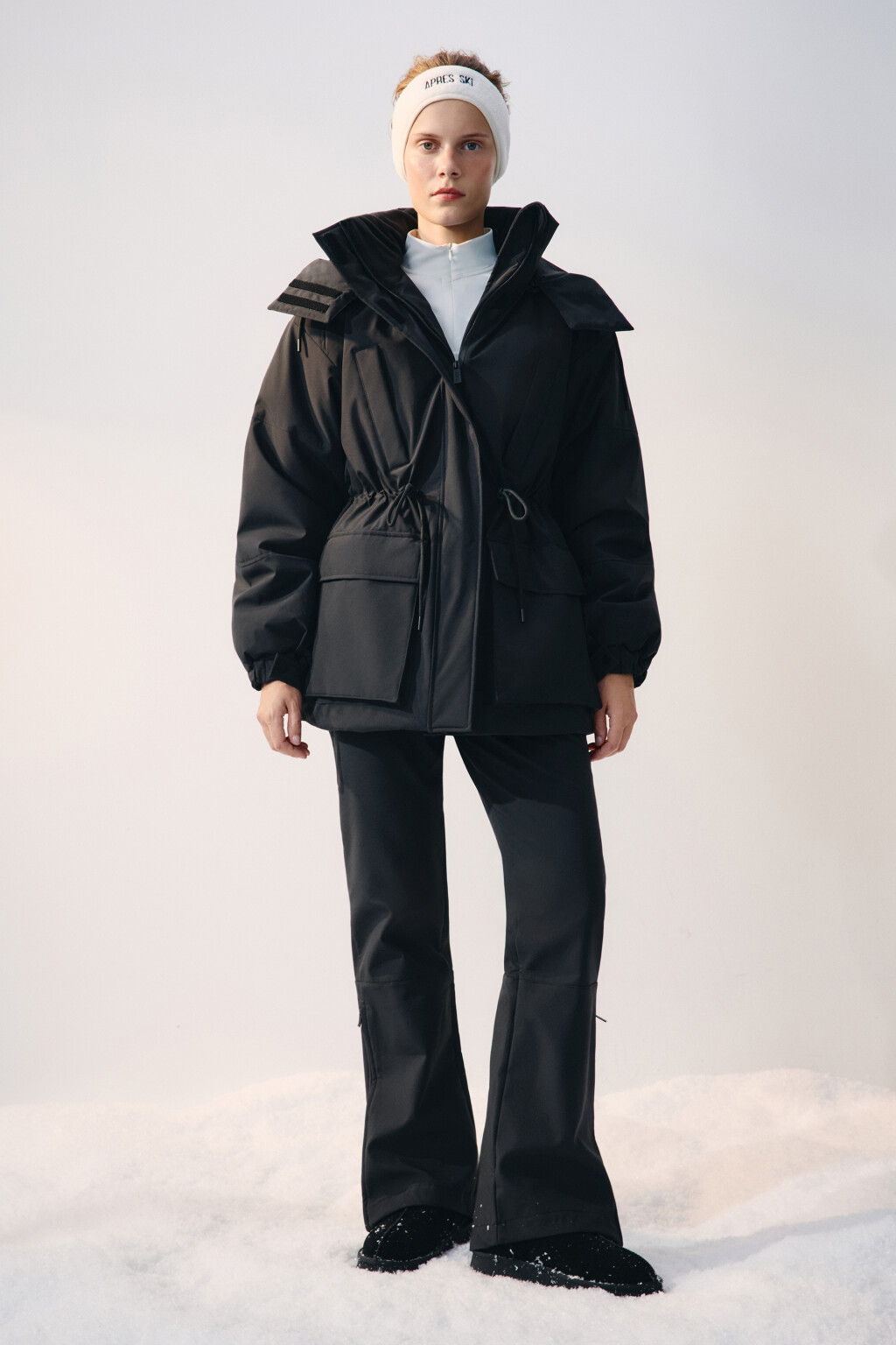 Куртка-парка горнолыжная с капюшоном - цвет черный - 5