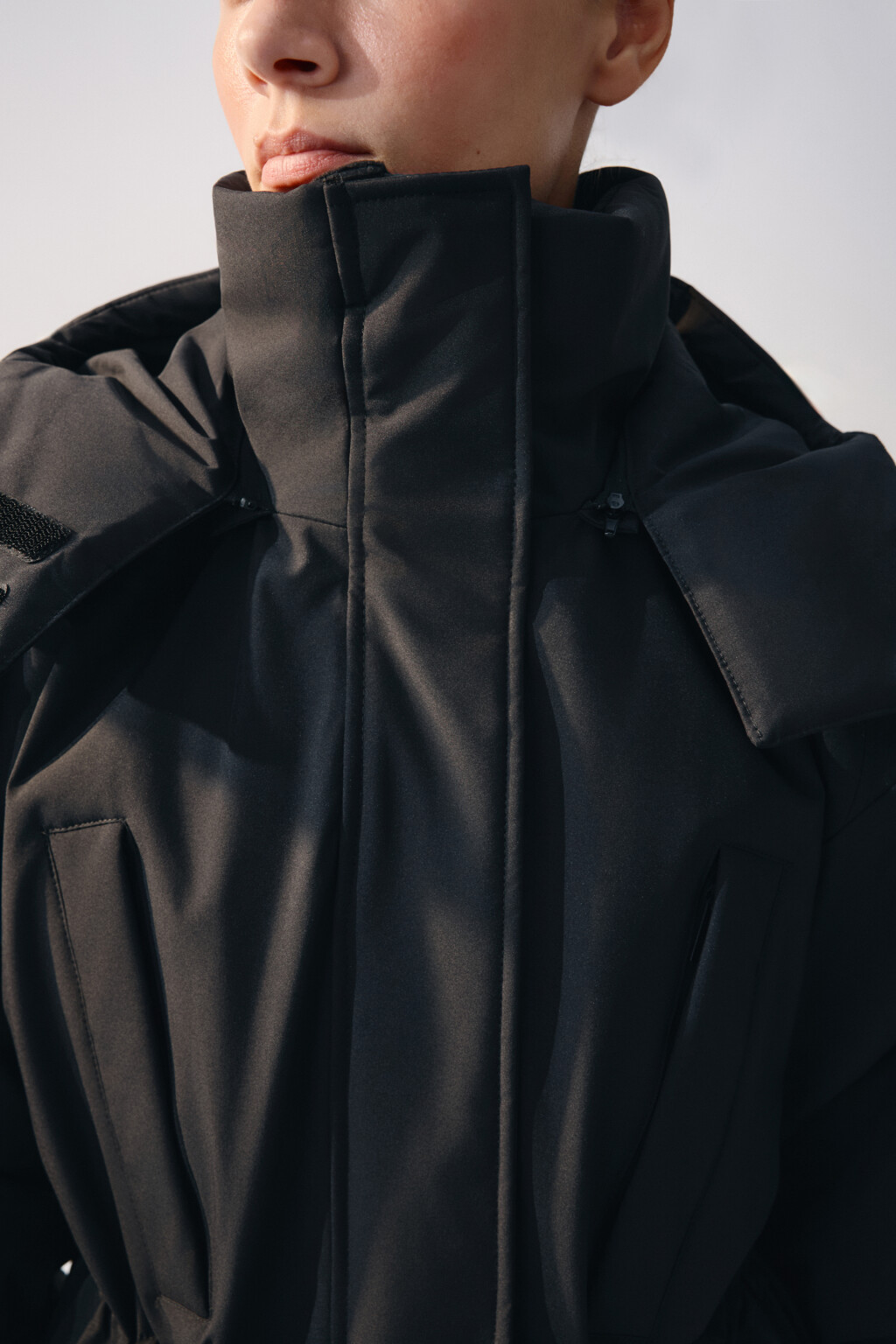 Куртка-парка горнолыжная с капюшоном - цвет черный - 6