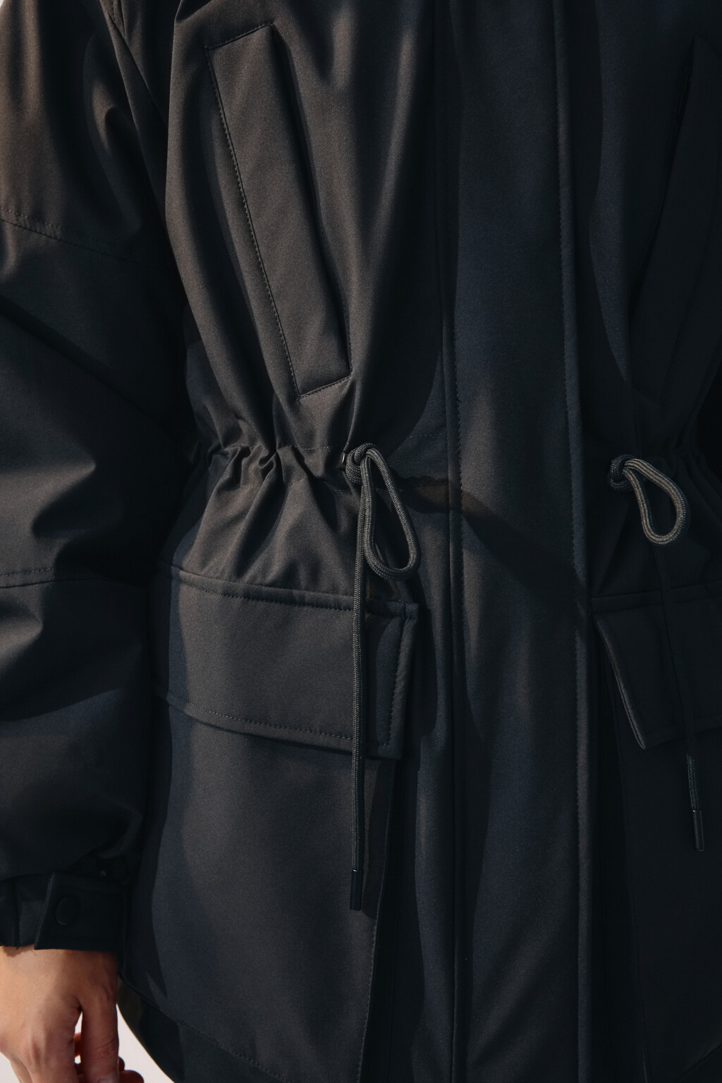 Куртка-парка горнолыжная с капюшоном - цвет черный - 7