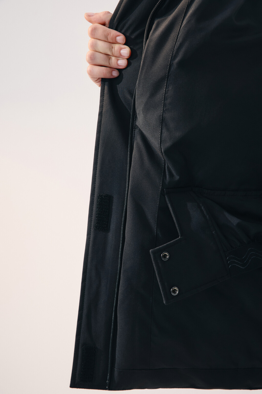 Куртка-парка горнолыжная с капюшоном - цвет черный - 9