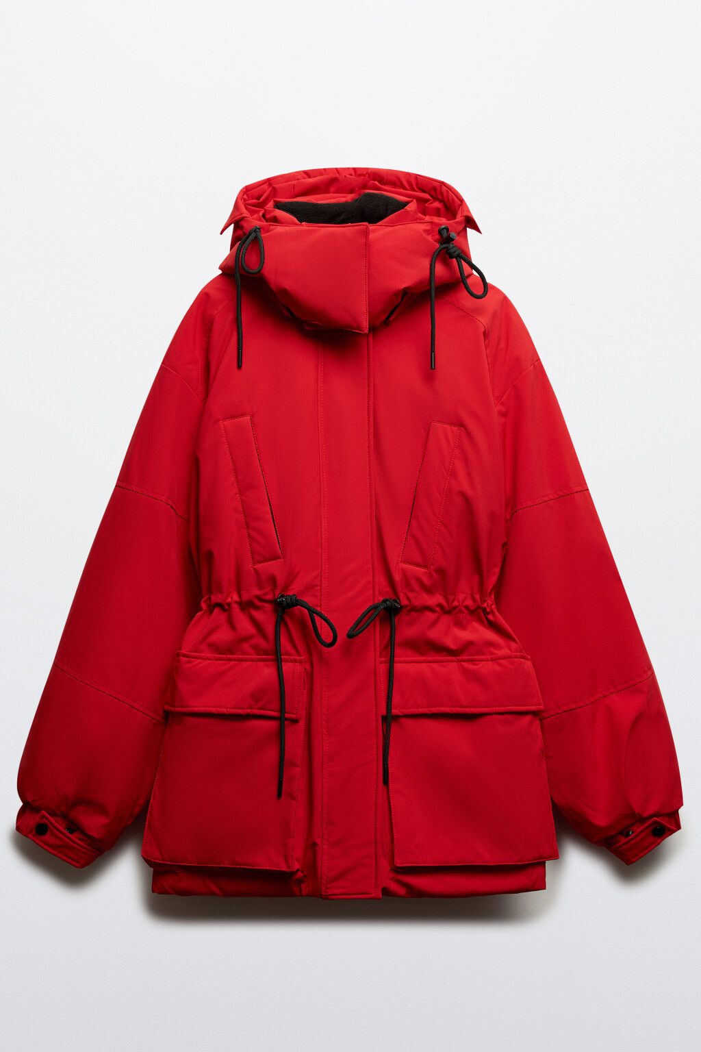 Куртка-парка горнолыжная с капюшоном - цвет красный - 10