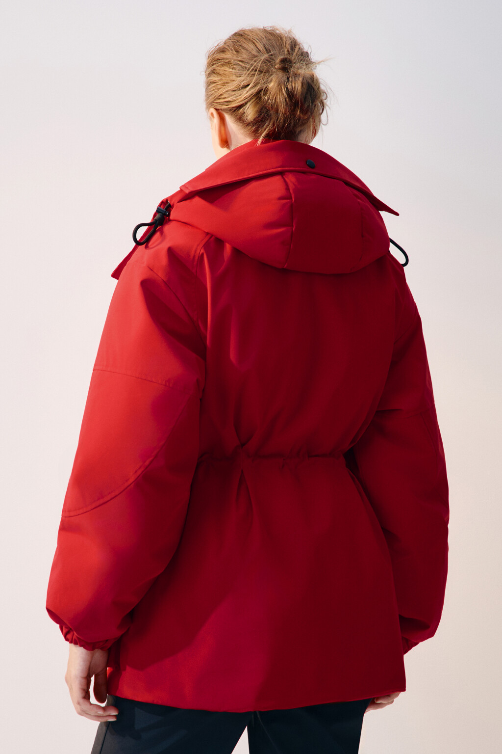 Куртка-парка горнолыжная с капюшоном - цвет красный - 4