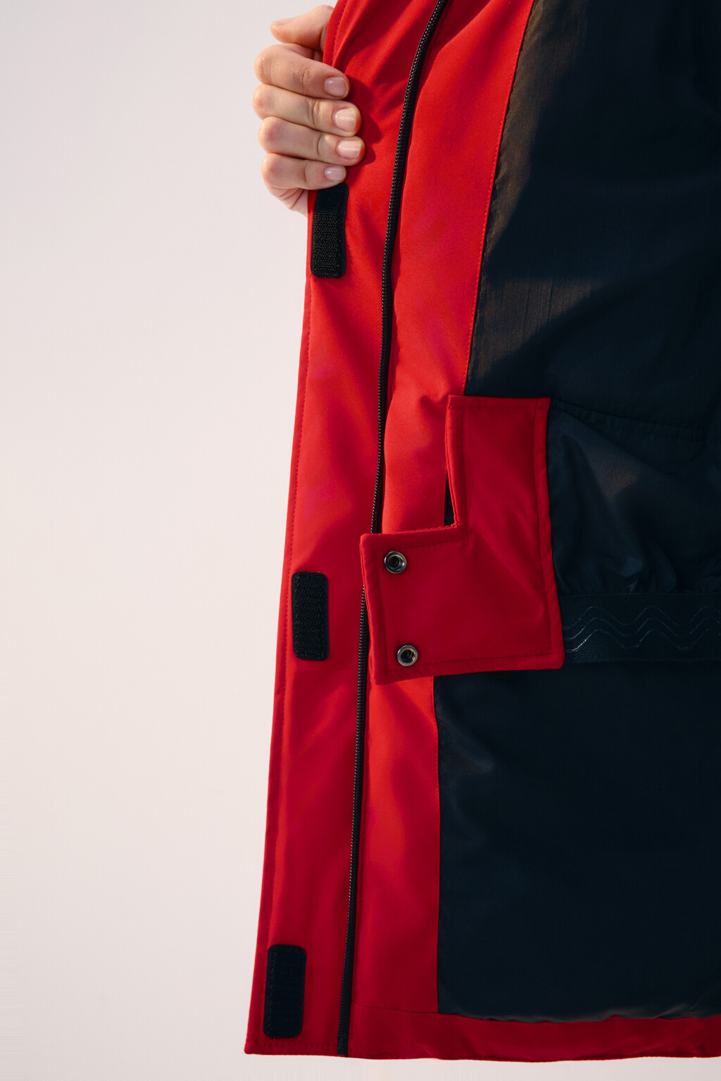 Куртка-парка горнолыжная с капюшоном - цвет красный - 9