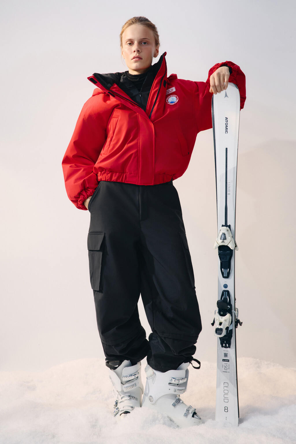 Брюки горнолыжные утепленные - цвет черный - 1