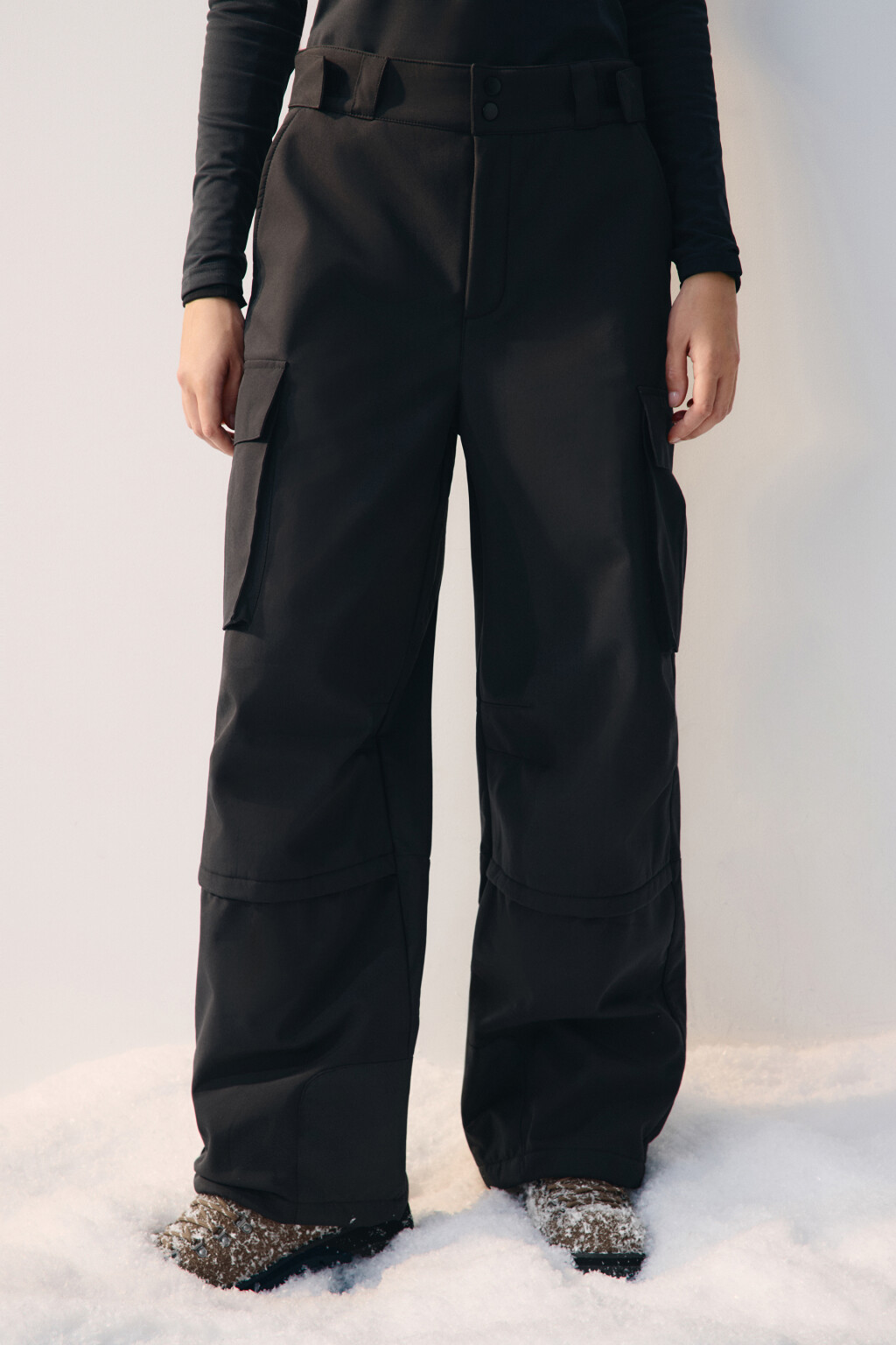 Брюки горнолыжные утепленные - цвет черный - 3