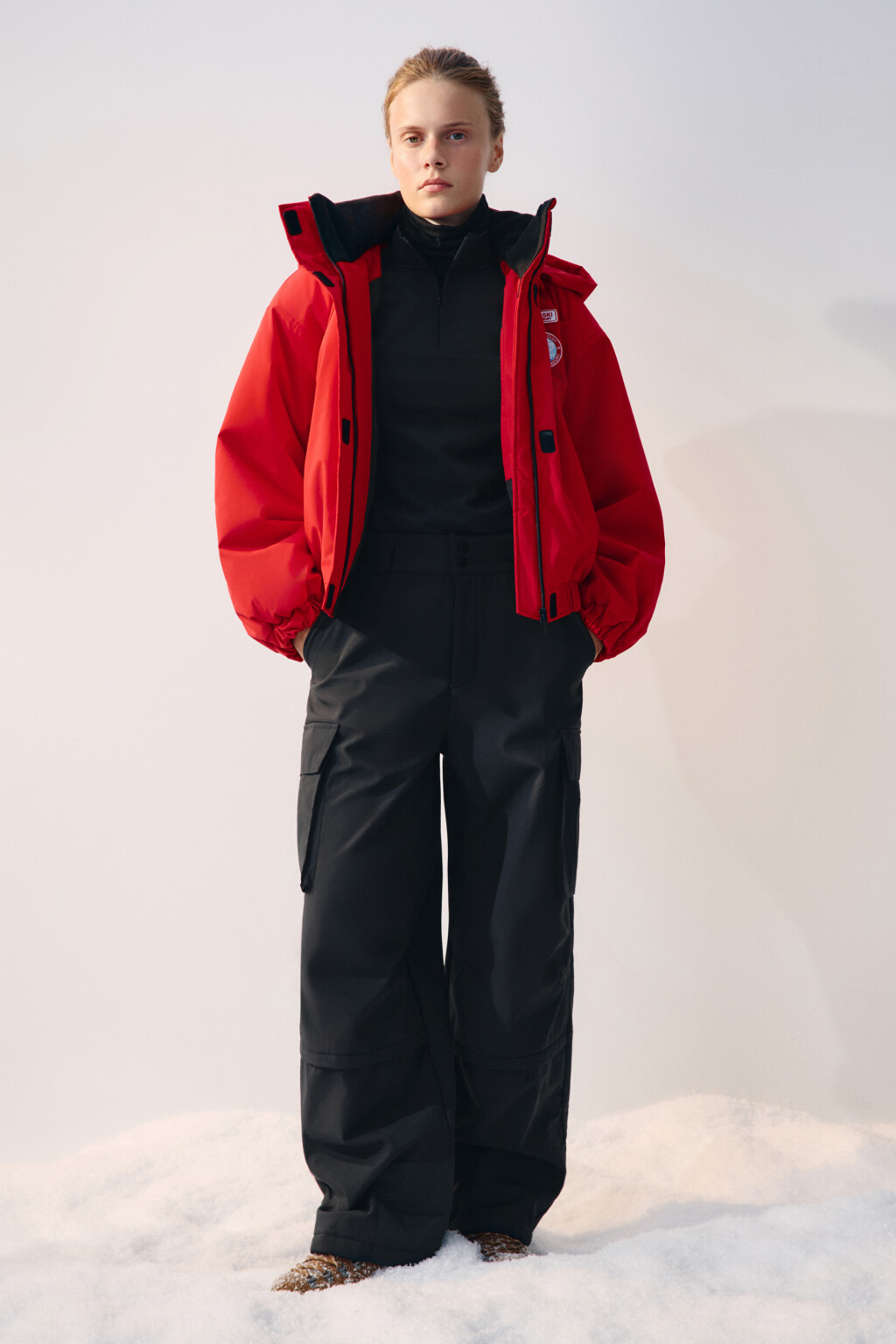 Брюки горнолыжные утепленные - цвет черный - 5