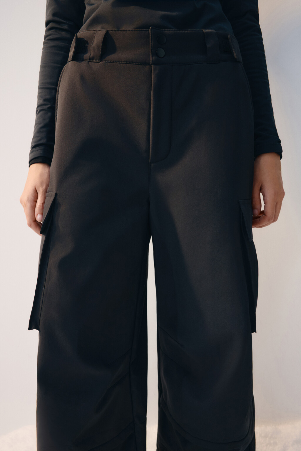 Брюки горнолыжные утепленные - цвет черный - 6