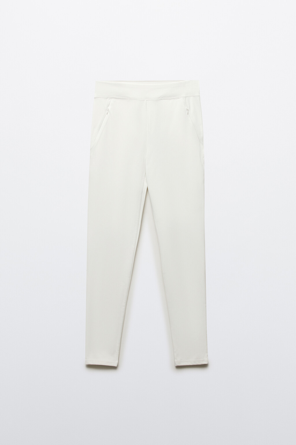 Леггинсы спортивные с начесом - цвет ванильный - 7