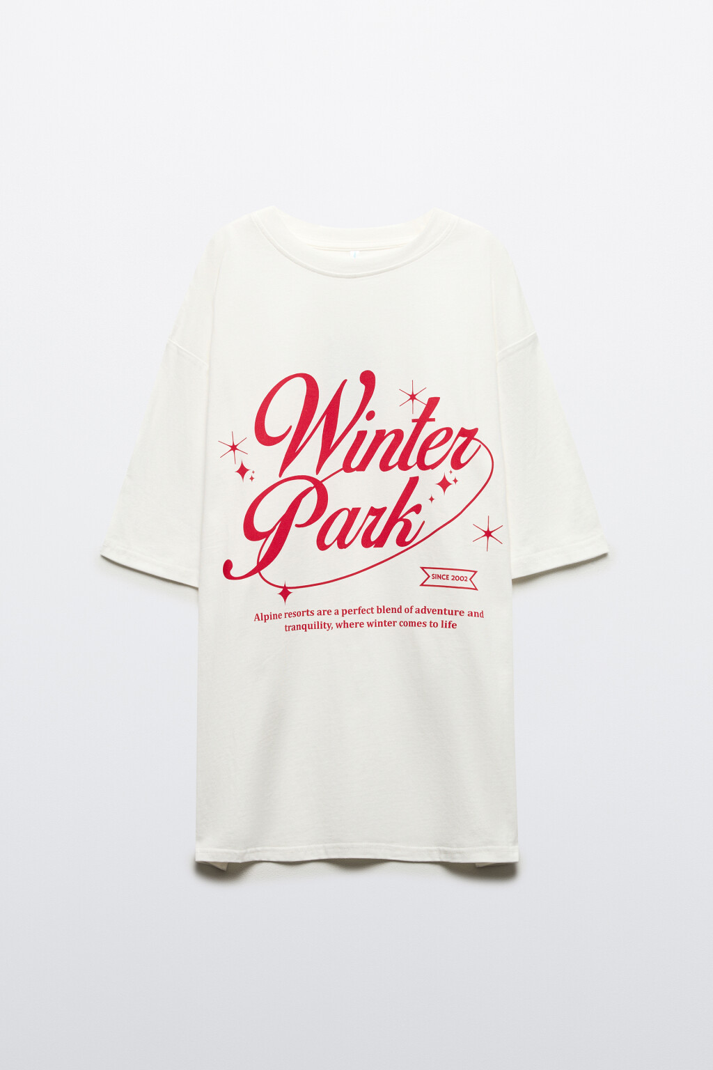 Футболка oversize спортивная с принтом - цвет ванильный - 9