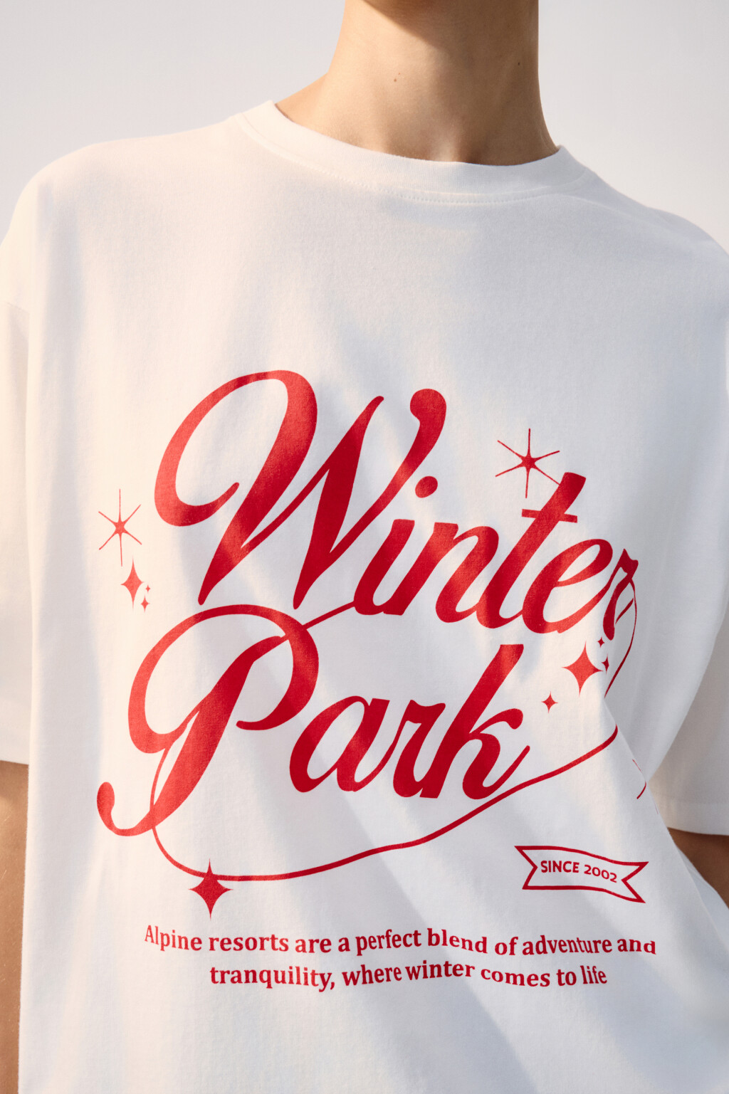 Футболка oversize спортивная с принтом - цвет ванильный - 7