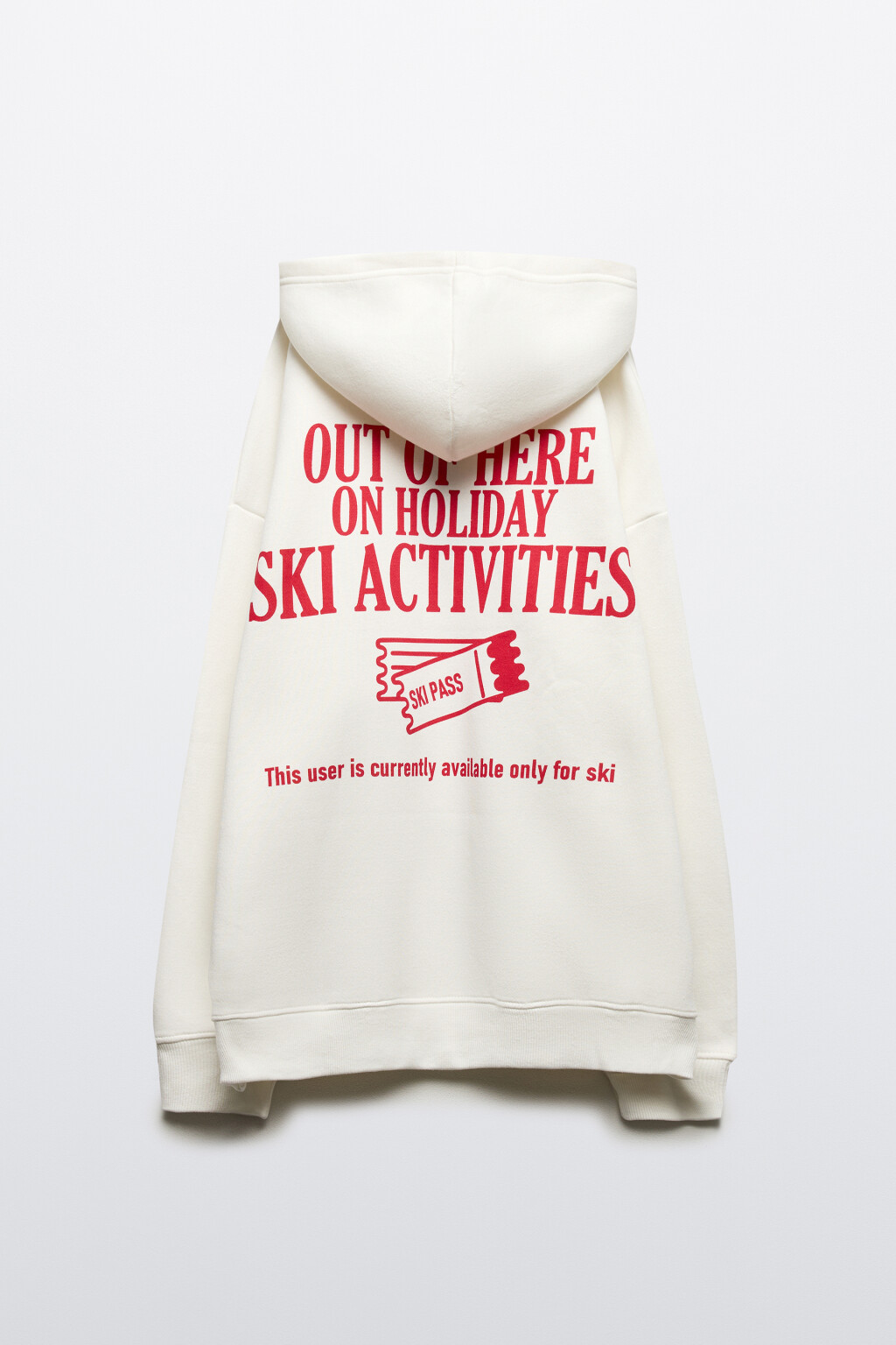 Худи oversize спортивная с принтом - цвет ванильный - 10