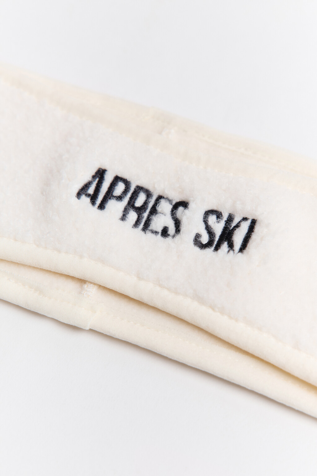 Повязка на голову с надписью - цвет ванильный - 2