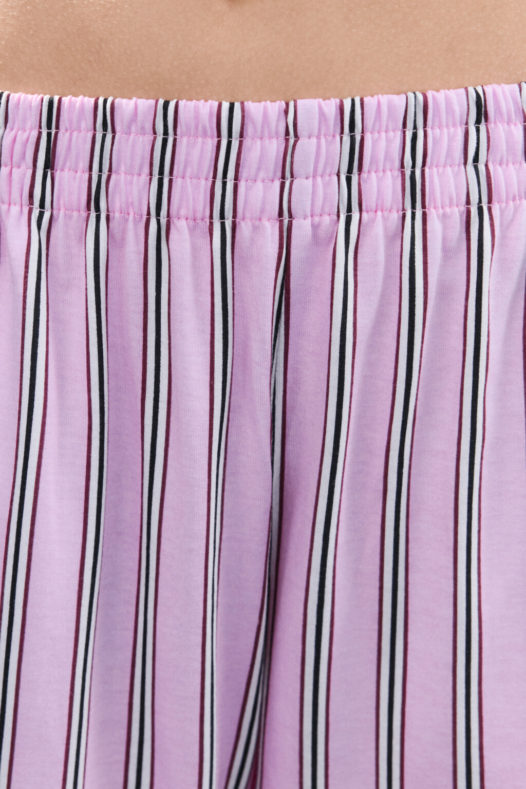 Брюки домашние с принтом - цвет розовый - 5