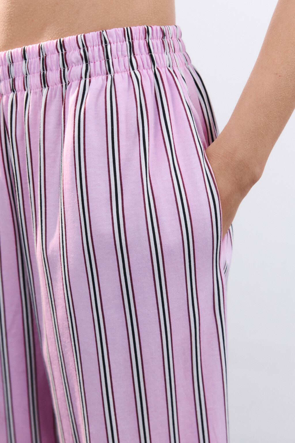 Брюки домашние с принтом - цвет розовый - 6