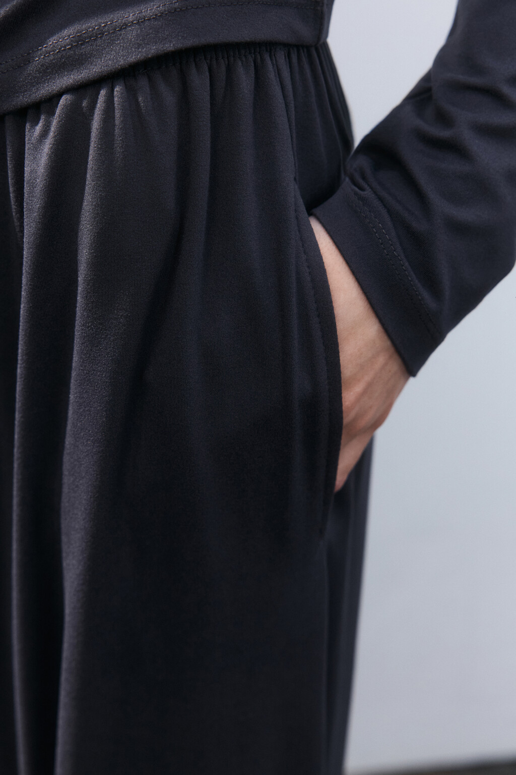 Брюки домашние трикотажные - цвет серый - 6