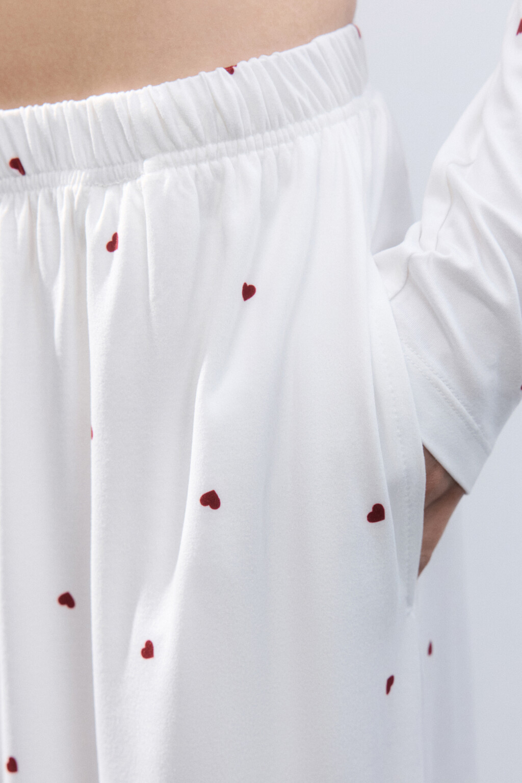 Брюки домашние трикотажные - цвет красный - 6