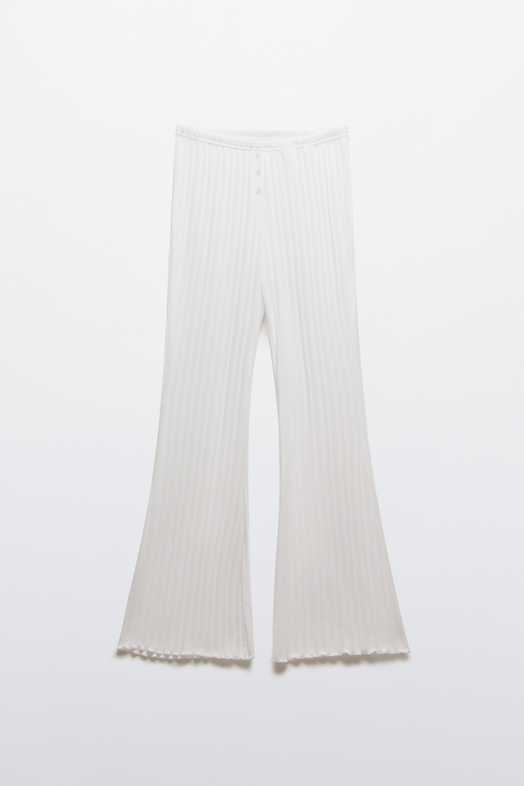 Брюки домашние с волнистыми краями - цвет ванильный - 8