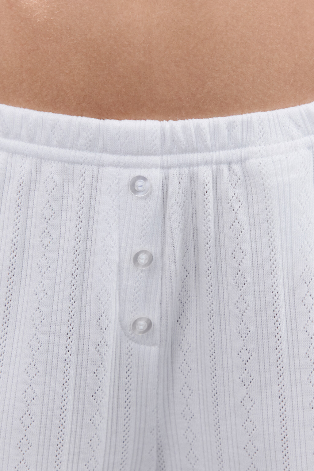 Брюки домашние с волнистыми краями - цвет ванильный - 6