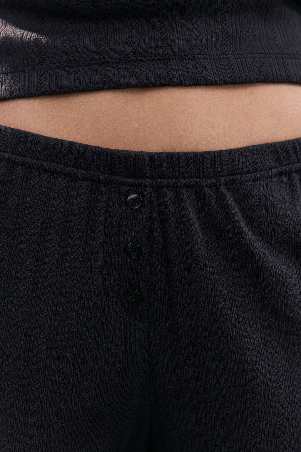 Брюки домашние с волнистыми краями - цвет серый - 5