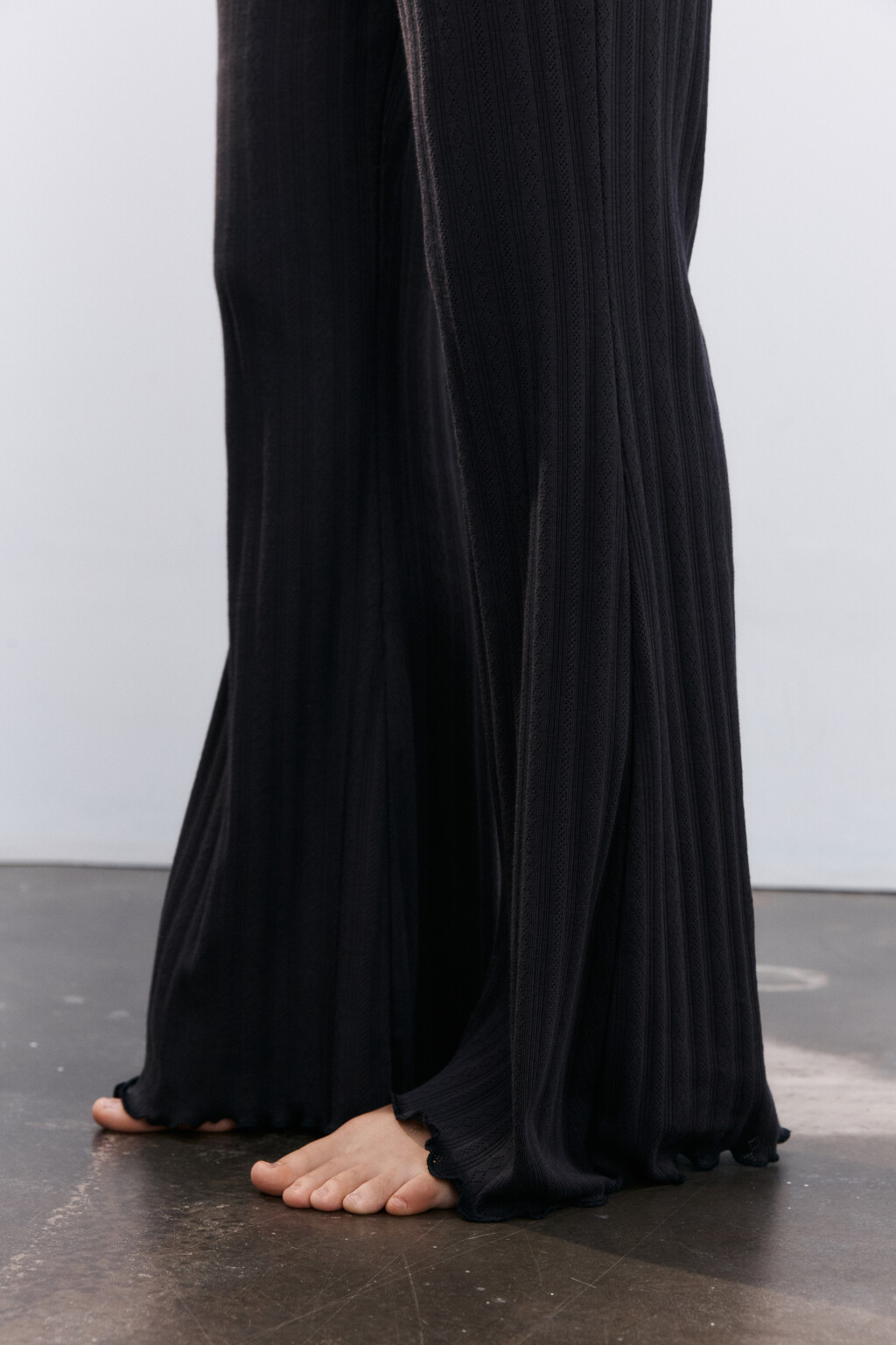 Брюки домашние с волнистыми краями - цвет серый - 6