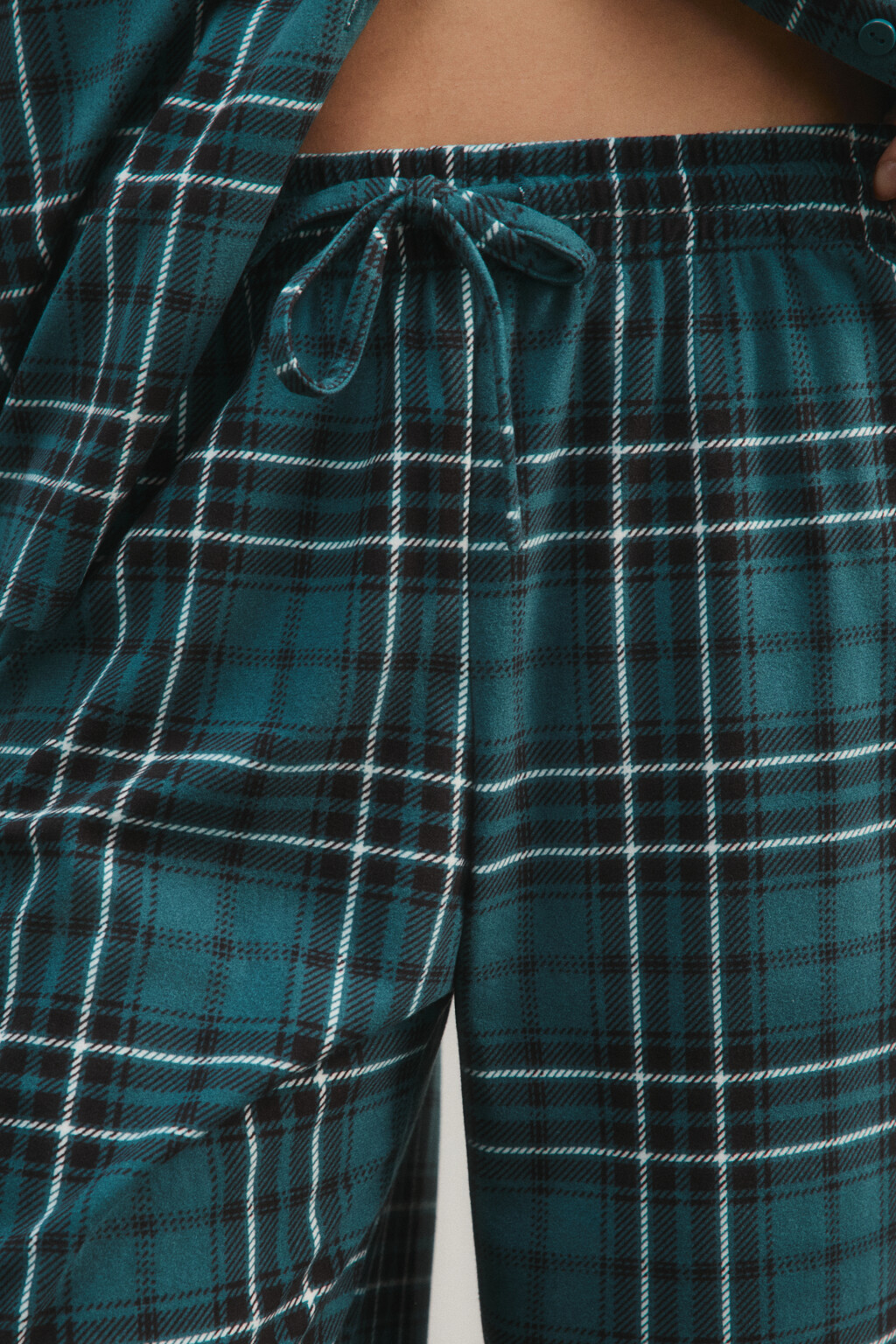 Брюки домашние с принтом - цвет зеленый - 6