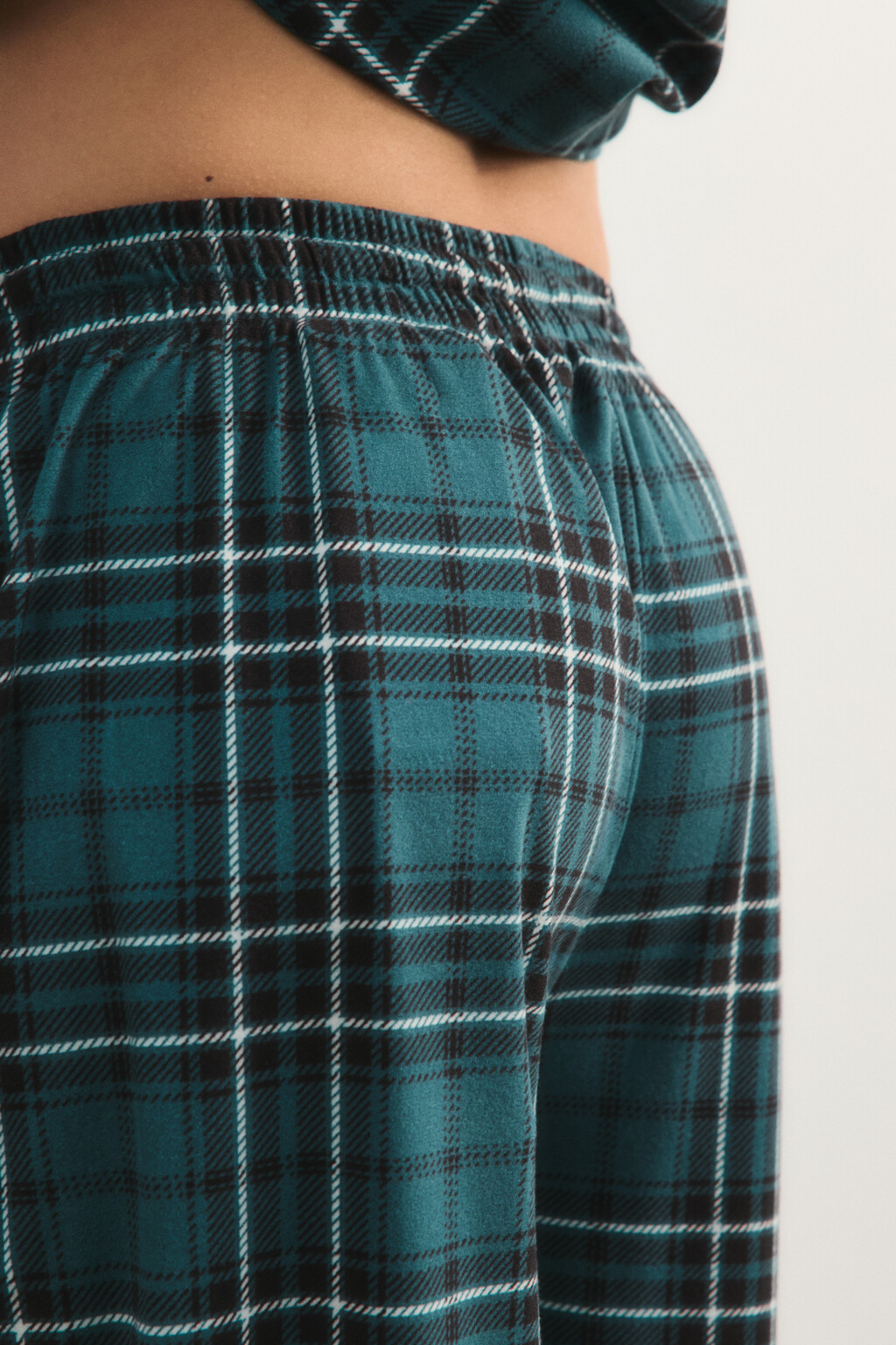 Брюки домашние с принтом - цвет зеленый - 7