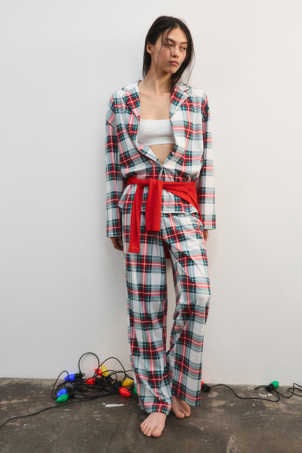 Брюки домашние с принтом - цвет мультиколор - 2