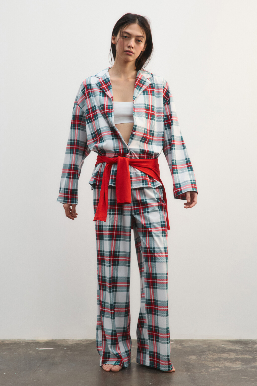 Брюки домашние с принтом - цвет мультиколор - 5