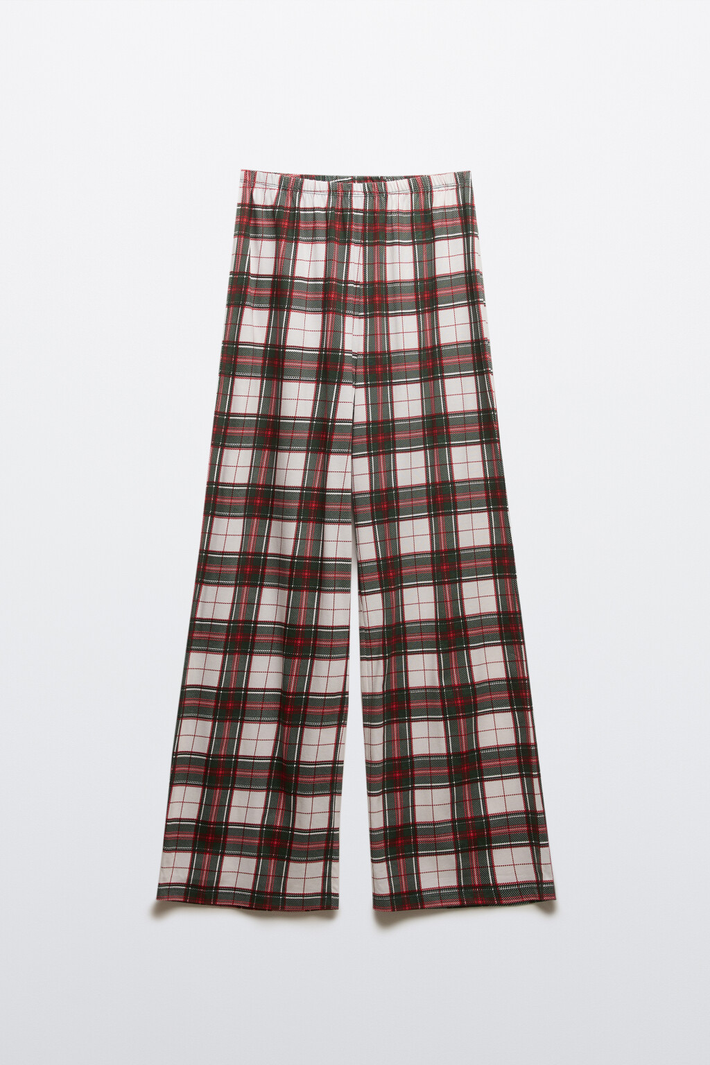 Брюки пижамные хлопковые с принтом - цвет белый - 8