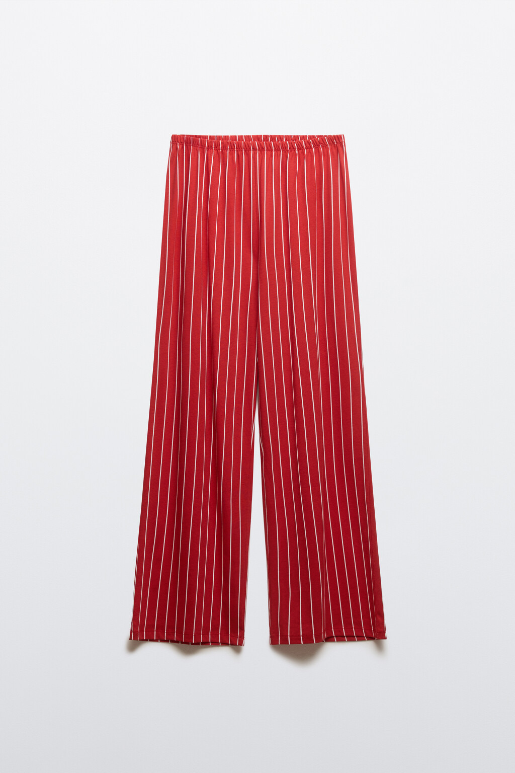 Брюки пижамные хлопковые с принтом - цвет красный - 8