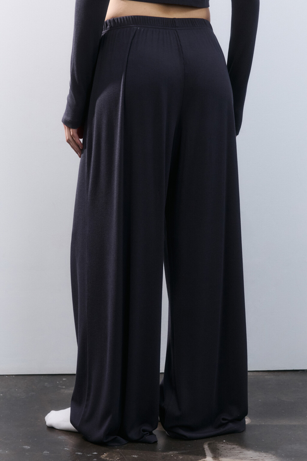 Брюки домашние вискозные - цвет серый - 3