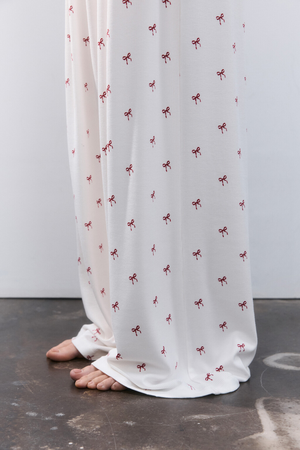 Брюки домашние вискозные - цвет красный - 6