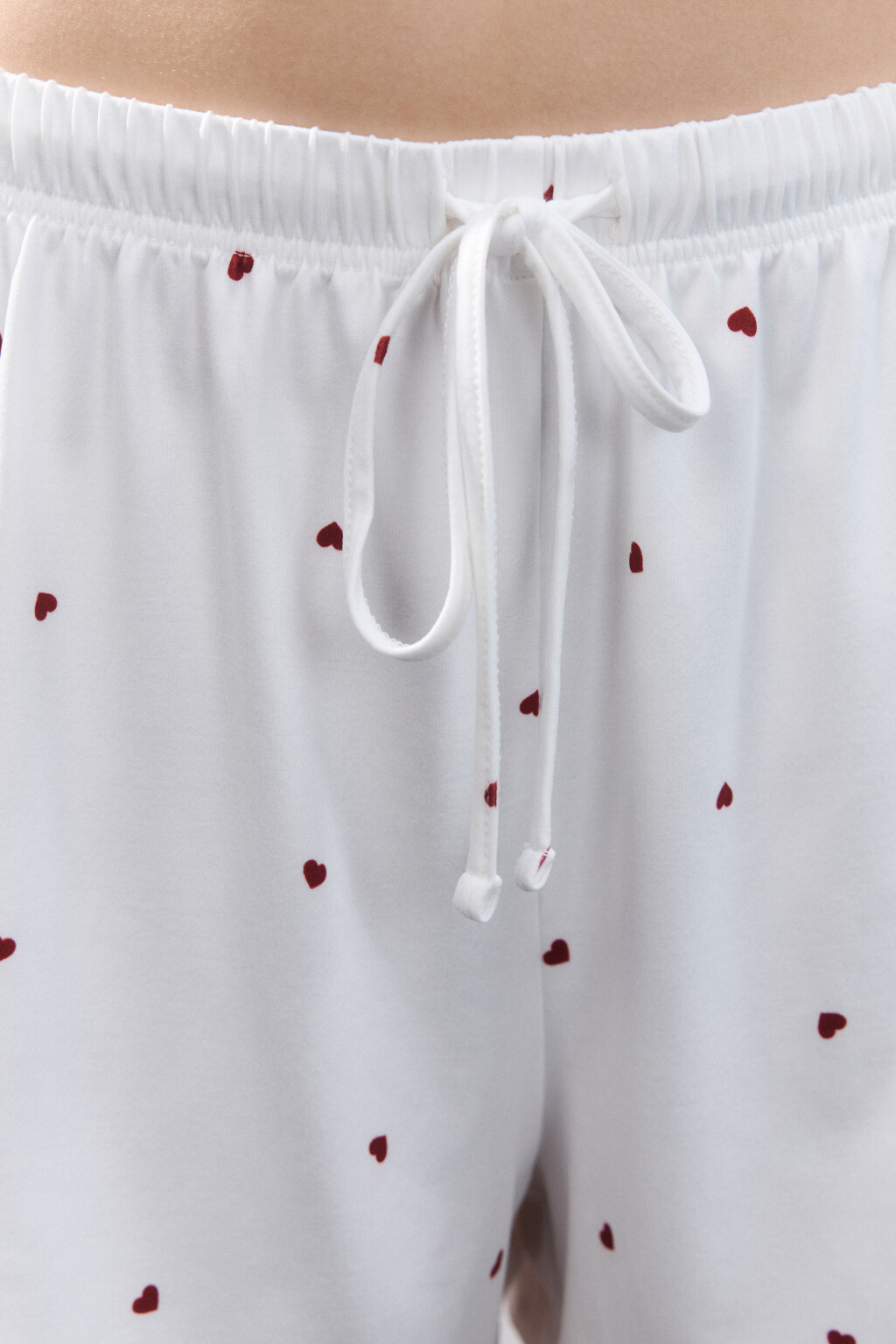 Шорты домашние трикотажные - цвет красный - 5