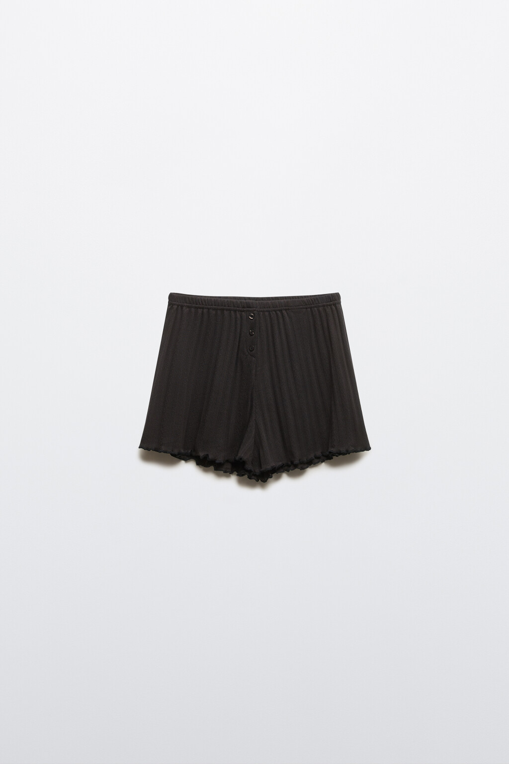 Шорты домашние с волнистыми краями - цвет серый - 8