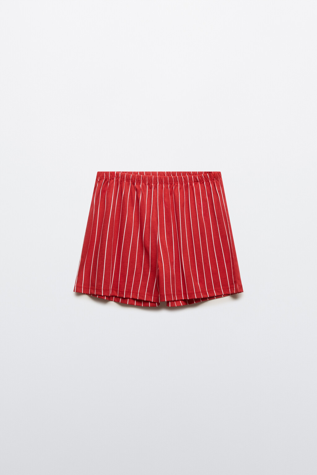 Шорты пижамные хлопковые с принтом - цвет красный - 8