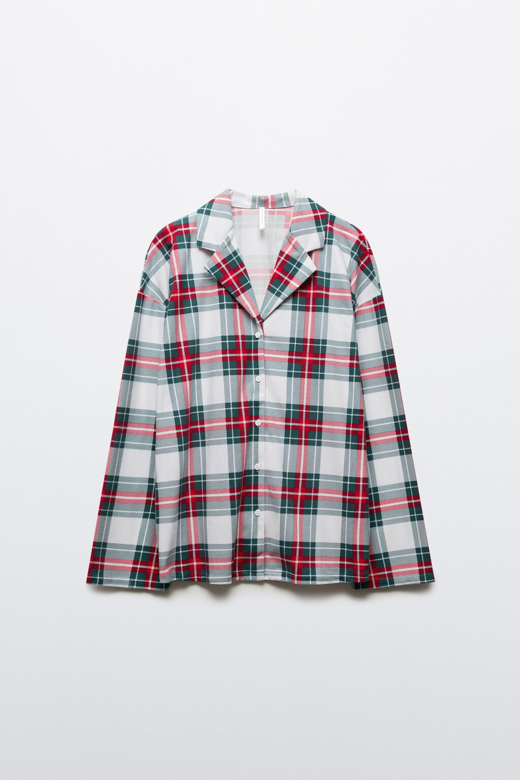 Рубашка пижамная в клетку - цвет мультиколор - 7