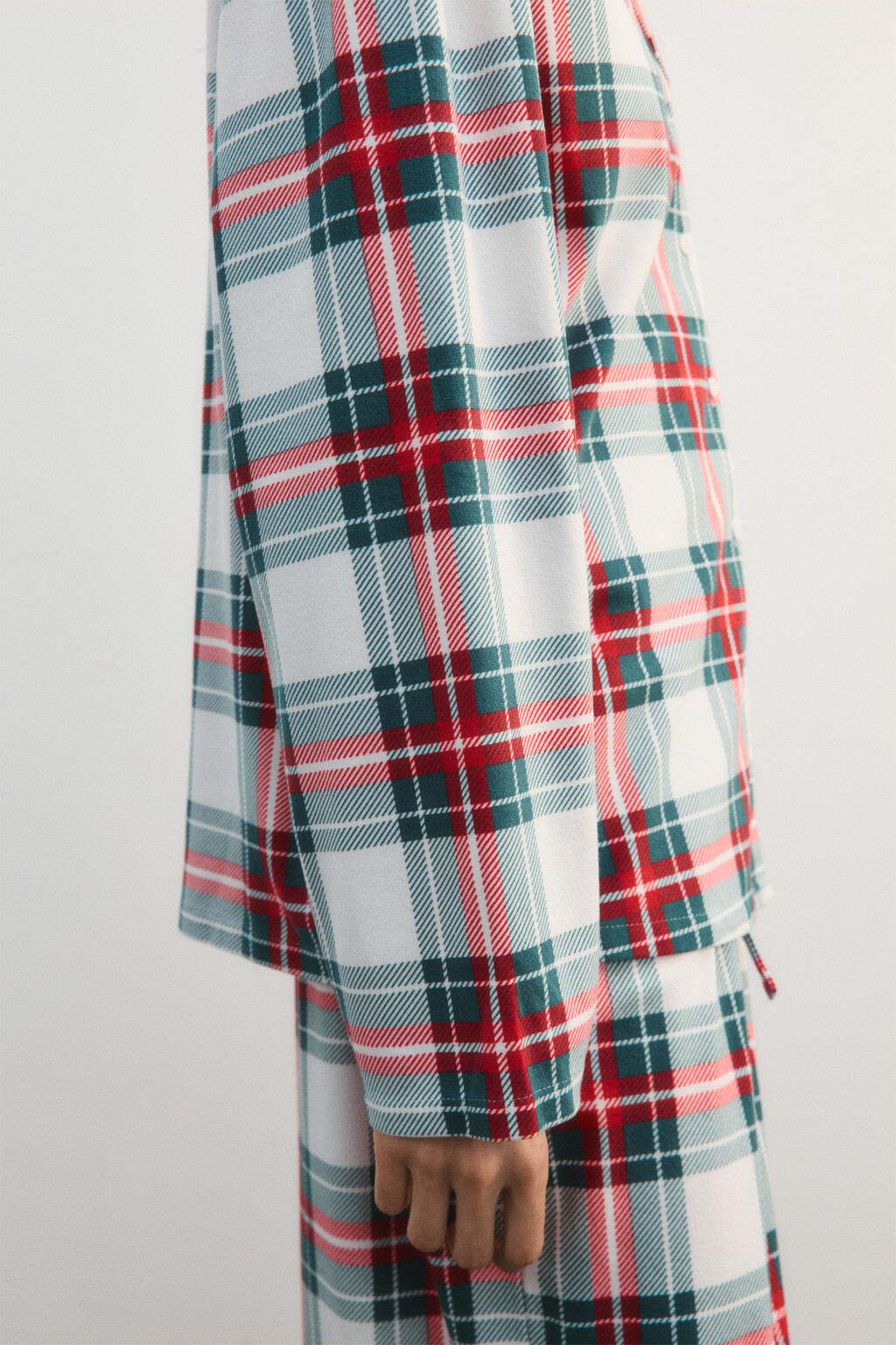 Рубашка пижамная в клетку - цвет мультиколор - 6