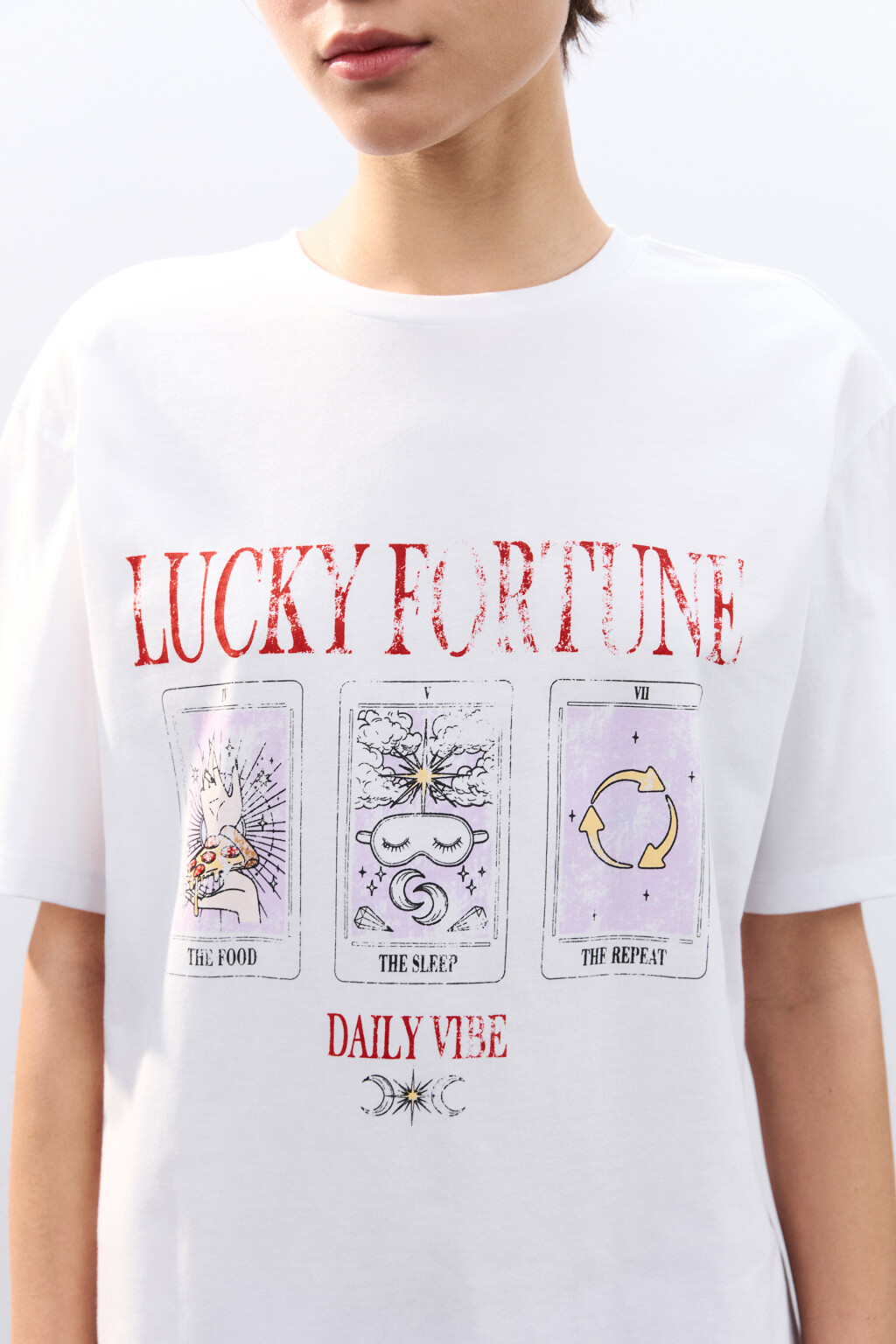 Футболка домашняя с принтом - цвет белый - 5