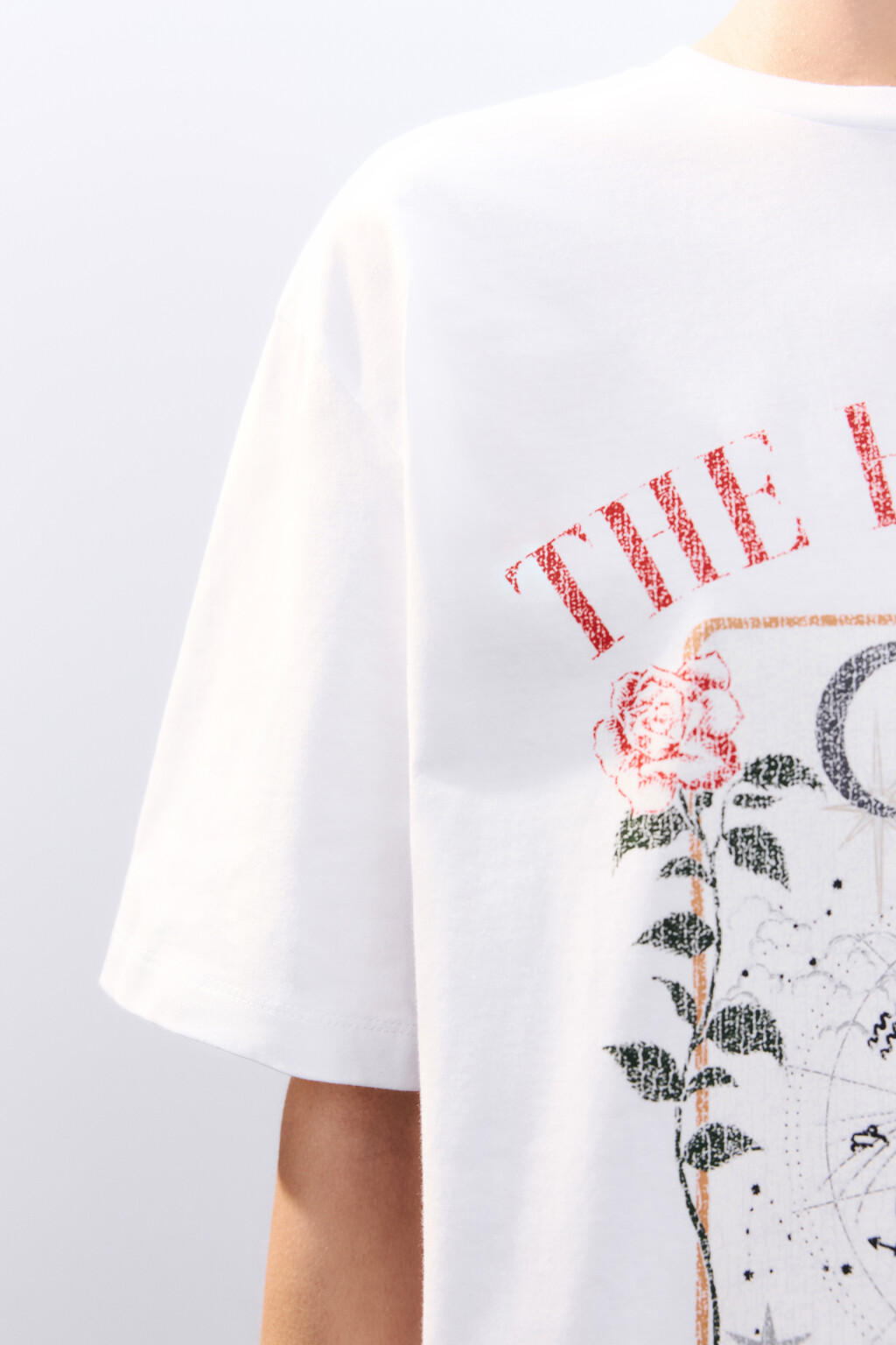 Футболка домашняя с принтом - цвет белый - 5