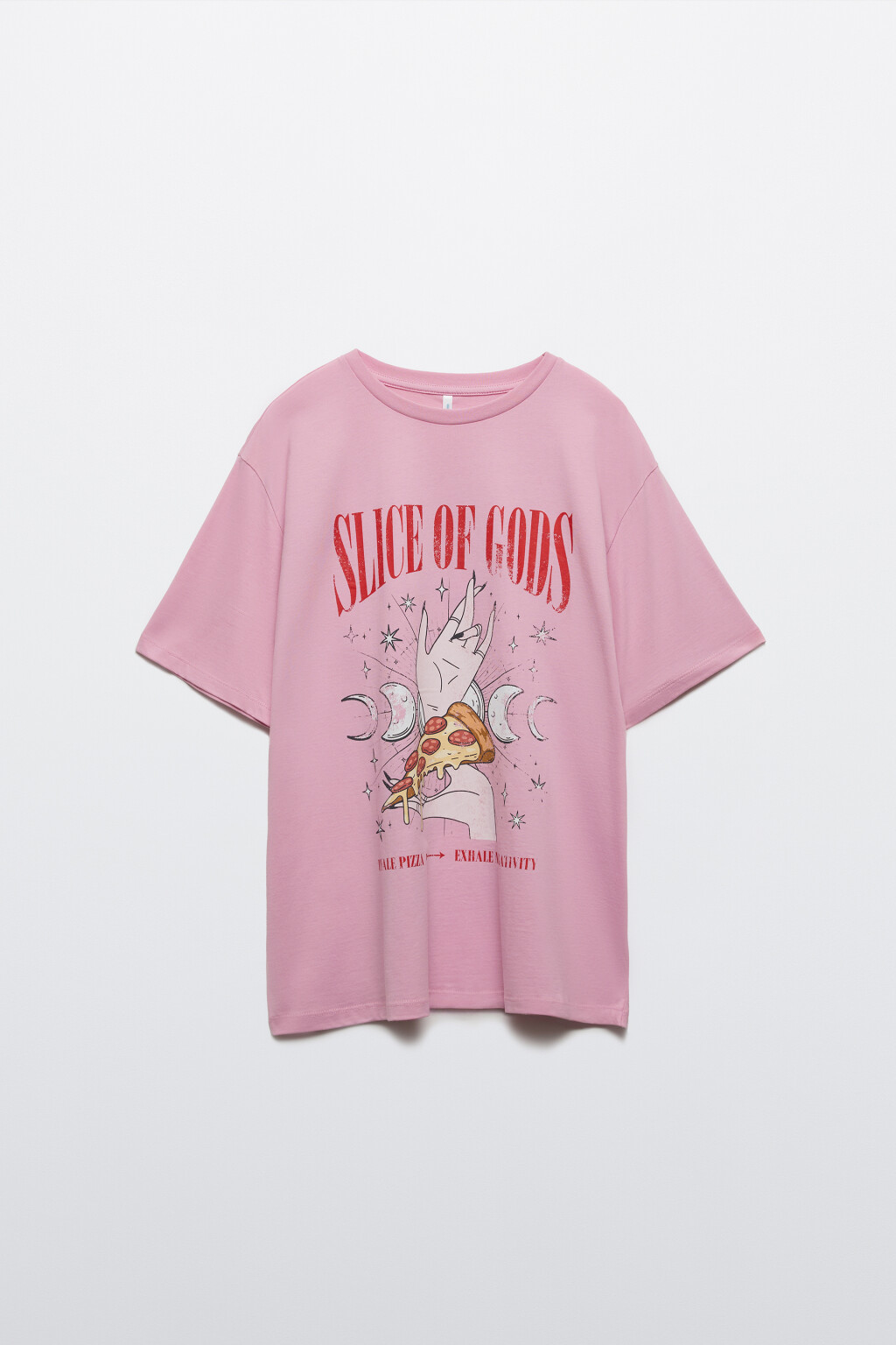 Футболка домашняя с принтом - цвет розовый - 6