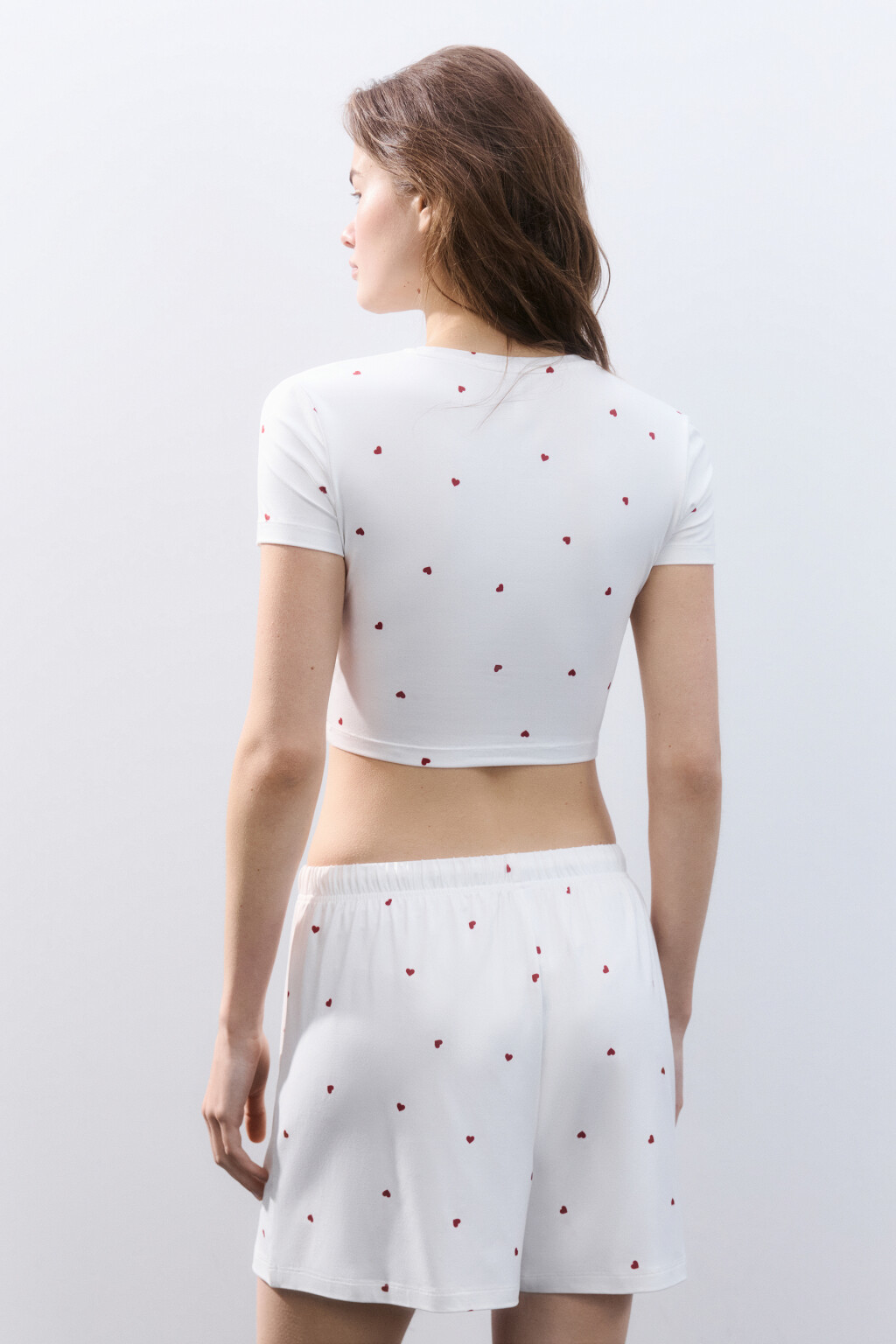 Футболка-топ домашняя трикотажная - цвет красный - 3