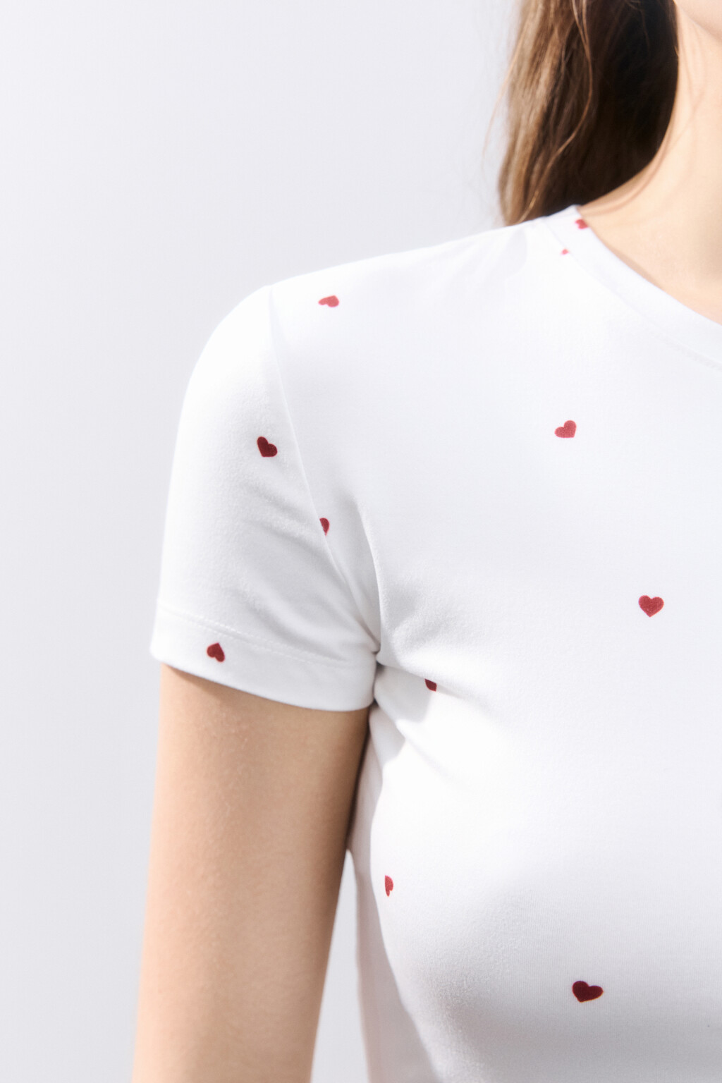 Футболка-топ домашняя трикотажная - цвет красный - 6